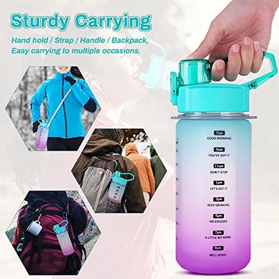 ZEROFEEL Water Bottles with Times to Drink, 35 OZ Motivational