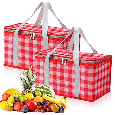 2 Pcs Insulated Grocery Shopping Bags Reusable Picnic Bag