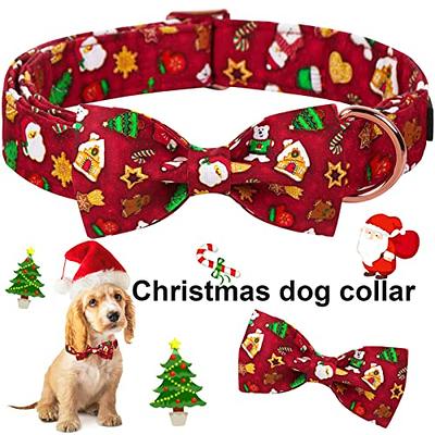  ARING PET Velvet Dog Collar, Adorable Christmas Dog Collar  with Felt Flower, Comfortable Red Girl Dog Collars with Metal Buckle for  Small Medium Large Dogs : Pet Supplies