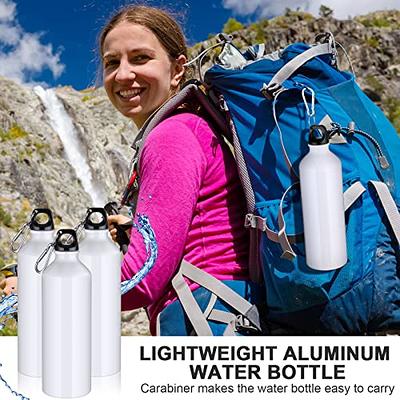 18 Pieces Aluminum Sport Water Bottles Bulk 24 oz Lightweight Water Bottles  Reusable Leak Proof Water Bottles with Hook and Twist Cap for Bike,  Camping, Climbing, Travelling, Indoor, Outdoor (White) - Yahoo Shopping