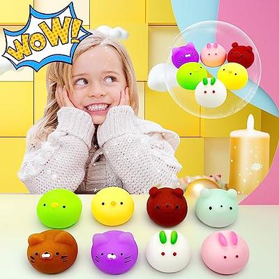 12PCS Mochi Squishy Toys Party Favors Kawaii Mini Squishes Animals Bulk  Classroom Prizes Stress Relief Toy Christmas Stocking Stuffers Easter Egg