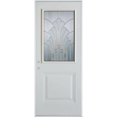 Stanley Doors 36 in. x 80 in. Art Deco Rectangular Mini Lite 2