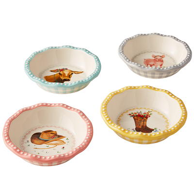 The Pioneer Woman Sweet Romance Mini 4.75-inch Ceramic Pie Pan Set, 4 Pack  - Yahoo Shopping