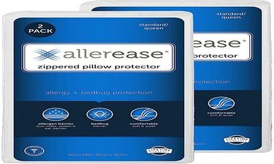 AllerEase Waterproof Allergy Protection Zippered Full Mattress Protector