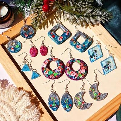 Silicone Earring Mold Earring Resin Mold Jewelry Making Casting Tools  Earring Hooks for Craft DIY Charms