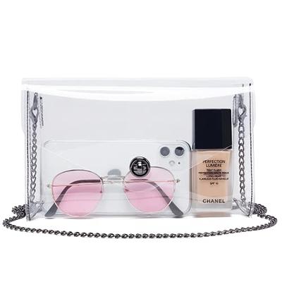 Chanel clear makeup bag