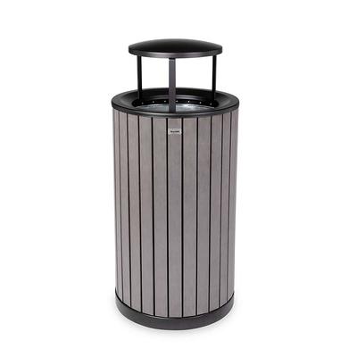 Lavex 55 Gallon Gray Round Commercial Trash Can with Lid and Dolly - Yahoo  Shopping