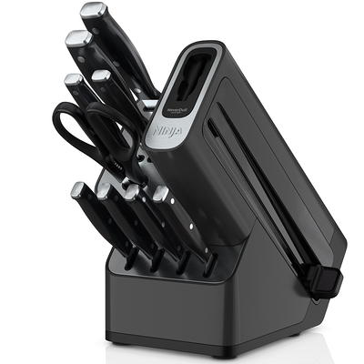 Ninja Foodi NeverDull 10-Piece Essential Knife System with Sharpener,  Stainless Steel, K12010 - Yahoo Shopping