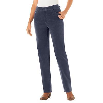 Plus Size Women's Corduroy Straight Leg Stretch Pant by Woman Within in  Navy (Size 14 W) - Yahoo Shopping