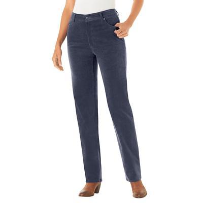 Plus Size Women's Corduroy Straight Leg Stretch Pant by Woman