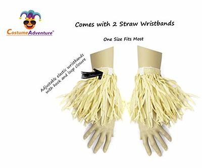 Straw Scarecrow Costume Kit with Scarecrow Hat Fake Straw for