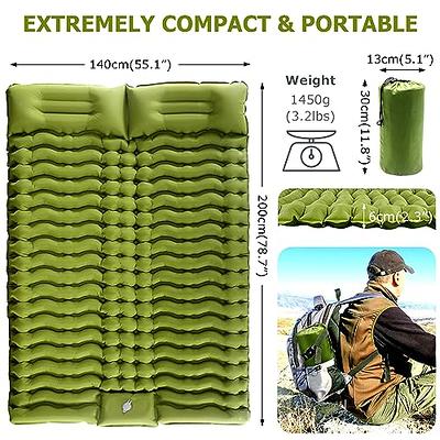 WEST TUNE Ultralight Camping Mattress 2 Person with Pillow Built-in Foot  Pump Inflatable,Portable Double Sleeping Pads for Backpacking,Waterproof Sleeping  Mat,Camping Air Mattress for Hiking Traveling - Yahoo Shopping