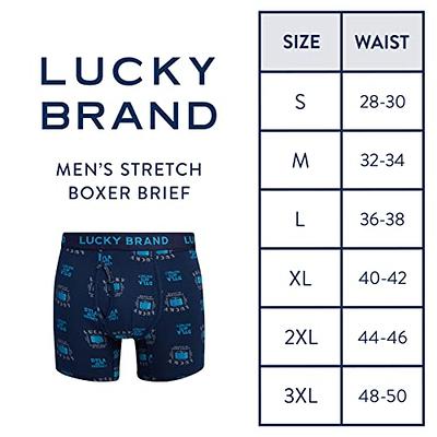 Lucky Brand Men's Underwear - Casual Stretch Boxer Briefs (3 Pack), Size  Large, NavyPrintBlue - Yahoo Shopping