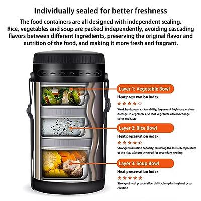78oz/2.3L Insulated Food Jar Wide Mouth Soup Thermos Stainless