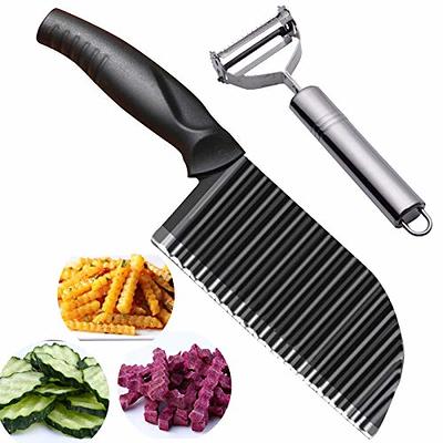 Vegetable Wavy Blade Cutter Waffles Fries Cutter Crinkle Cutter Stainless  Steel Blade - Buy Vegetable Crinkle Cutter,Potato Cutter,Curly Fries Cutter