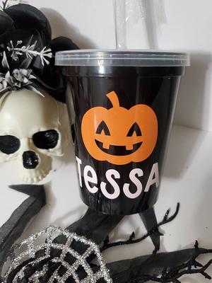 Kids Halloween Cups, Party Favors For Kids, Personalized Cups With Straws -  Yahoo Shopping