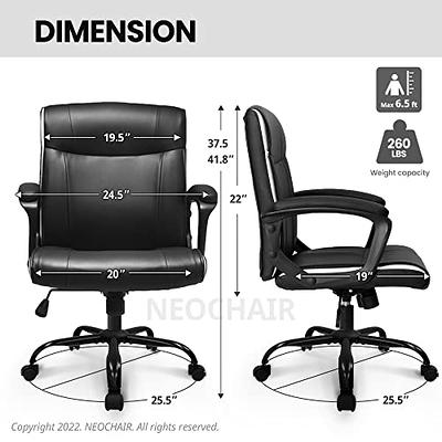 NEO CHAIR Ergonomic Office Chair PU Leather Executive Chair Padded