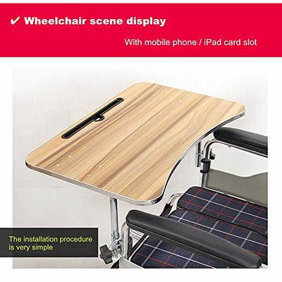 Wooden Wheelchair Lap Desk Tray Table Attachment for Eating Reading  Detachable