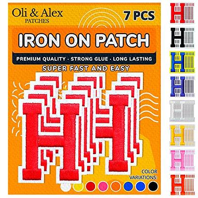 5 Sheets 830 Pieces Iron on Letters and Numbers for Clothing, 1 Inch Iron  on Vinyl Letters with AZ Heat Transfer Letters 0-9 Iron on Numbers PU