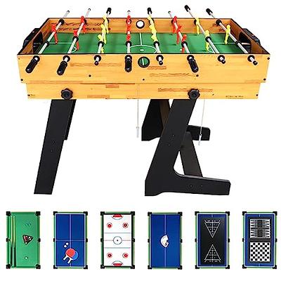 AIPINQI 4-in-1 Multi Game Combination Table Set, 48 Mini Foosball, Ping  Pong, Pool Table, Slide Hockey for Game Rooms, Bars, Party, Family Night