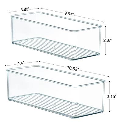 VOMOSI Large Clear Storage Bins with Lids - Stackable Pantry