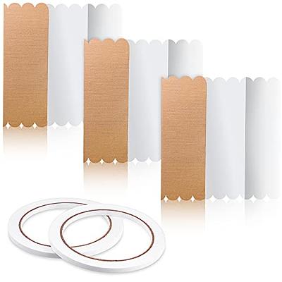 10 Pack Presentation Board Trifold Poster Board Tri Fold Display Board  Foldable Project Paperboard with 10 Sheets Letter Sticker 3 Rolls of Double