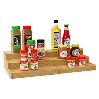 3-Tier Bamboo Expanding Spice Shelf