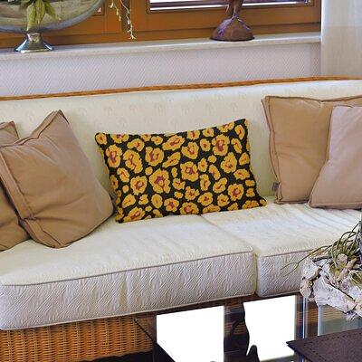 LA Throwback Football Baroque Pattern Accent Pillow-Cotton Twill