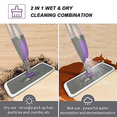 Hand Push Sweeper, 3 in 1 Household Sweeper Vacuum Cleaner, Crumb Sweeping  Mop, Easy to Use Microfiber Mop Home Cleaning Tool for Home Use (Blue) :  : Home