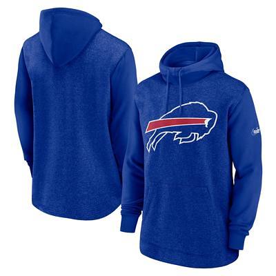 Buffalo Bills New Era Throwback Colorblocked Pullover Hoodie - Red/Royal