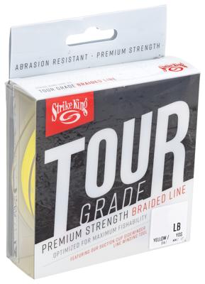 Strike King Tour Grade Braided Fishing Line - Yellow - 65 lb