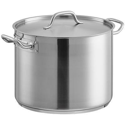 Vigor 24 Qt. Heavy-Duty Stainless Steel Aluminum-Clad Stock Pot with Cover  - Yahoo Shopping