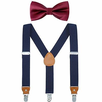 Buyless Fashion Adjustable Suspenders for Kids - 26 Elastic Straps 1 -  Leather Y Shape Back - 5151 - Tan - Yahoo Shopping