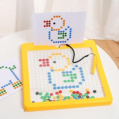 Large Magnetic Drawing Board for Toddlers, Large Doodle Board with Magnetic  Pen & Beads, Magnetic Dot