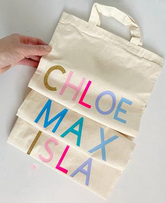 Custom Tote Bag, Personalized Logo Printed Name Shopping Bag - Yahoo  Shopping