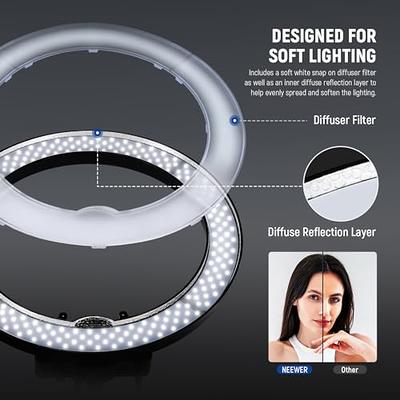 NEEWER 20 LED Ring Light Kit for Makeup  TikTok Video