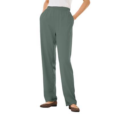  Woman Within Plus Size 7-Day Knit Straight Leg Pant