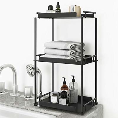 FLE Bathroom Organizer Countertop,3 Tier Bathroom Counter Organizer Kitchen  Spice Rack Cosmetic Organizer,Countertop Storage Shelf for Bathroom