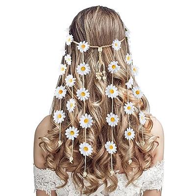 DOCILA Floral Headbands For Women White Daisy Flower Hairbands Boho 60s 70s  Hippie Accessories Fairy Crown Party Costume Outfits Headdress - Yahoo  Shopping