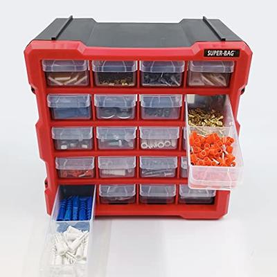 Wall Mount Hardware and Craft Storage Cabinet Drawer Organizer