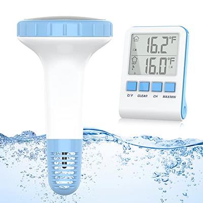 Pool Thermometer Floating, CURCONSA Digital Pool Thermometer Wireless Easy  Read, 500 Feet Transmission, 3 Channels Cyclic Display for Indoor & Outdoor Swimming  Pool, Hot Tub, SPA, Aquarium, Ponds - Yahoo Shopping