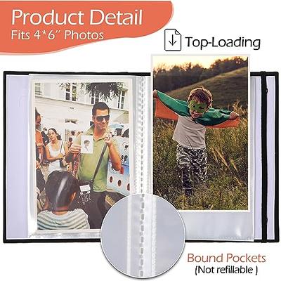 Yeaqee 20 Packs Photo Album 4x6 Small ​Picture Album Linen Cover