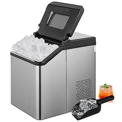 Silonn Ice Makers Countertop, 9 Cubes Ready in 6 Mins, 26lbs in 24Hrs,  Self-Cleaning Ice Machine with Ice Scoop and Basket, 2 Sizes of Bullet Ice,  Stainless Steel - Yahoo Shopping