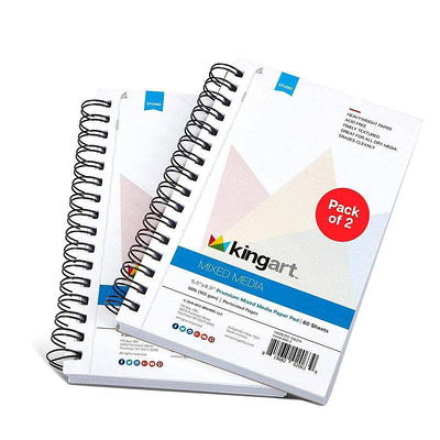 9 x 12 Mixed Media Paper Pad Sketchbook, 2 Pack, 60 Sheets, 98