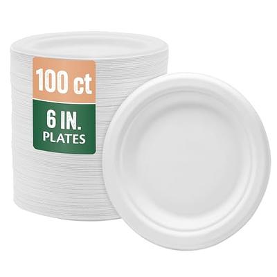 hooray mida 100% Compostable Plates, Disposable Paper Plates 125-Count -  Heavy Duty, Biodegradable Plates Made of Bagasse - Eco Friendly and  Sustainable (Natural, 7 inch) - Yahoo Shopping