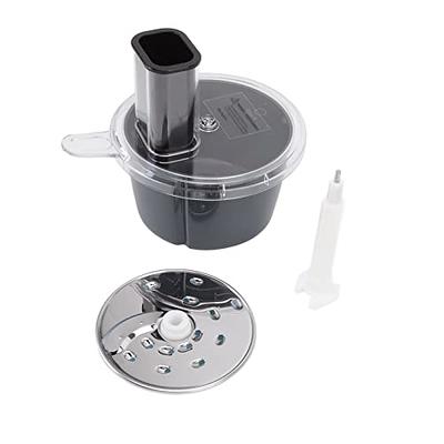 VEVORbrand 110V Commercial Food Processor 2 Feeding Holes, 550W Electric Vegetable  Slicer 1600 RPM, Stainless Steel Vegetable Processor 