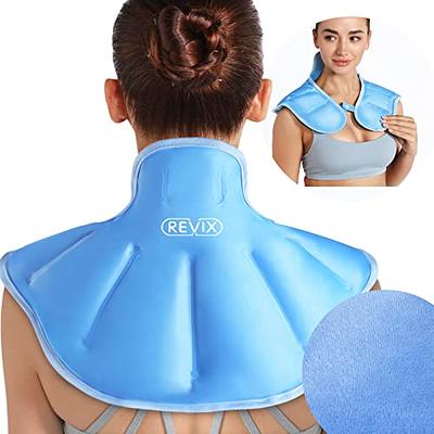 REVIX Full Back Ice Pack for Injuries Reusable Large Gel Ice Wrap for Back Pain Relief from Swelling, Bruises & Sprains by Cold Compression Therapy