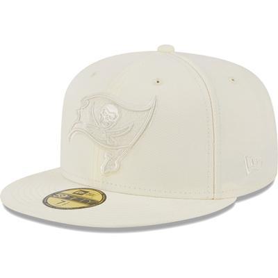 Tampa Bay Buccaneers New Era 2022 Sideline 59FIFTY Fitted Hat - Cream/Red