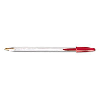 Bic MS11RD Red Medium Point 1mm Cristal Xtra Smooth Ballpoint