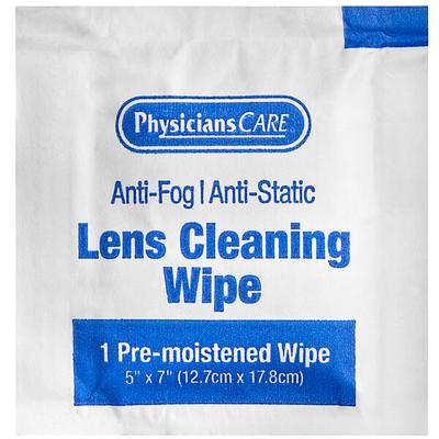 PhysiciansCare 91295 Pre-Moistened Lens Cleaning Wipes - 100/Box